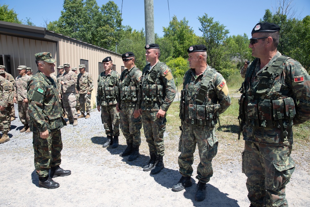 NJ Adjutant General and Albanian Armed Forces Commander visit XCTC