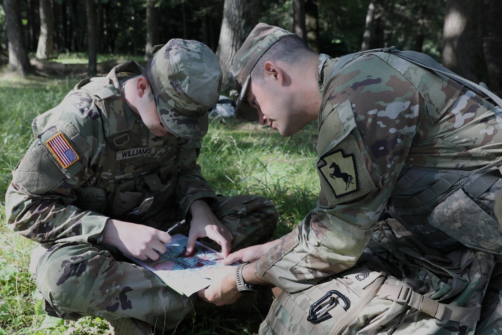 337th EN does land navigation training