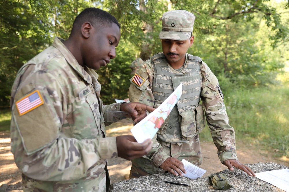 337th EN does land navigation training