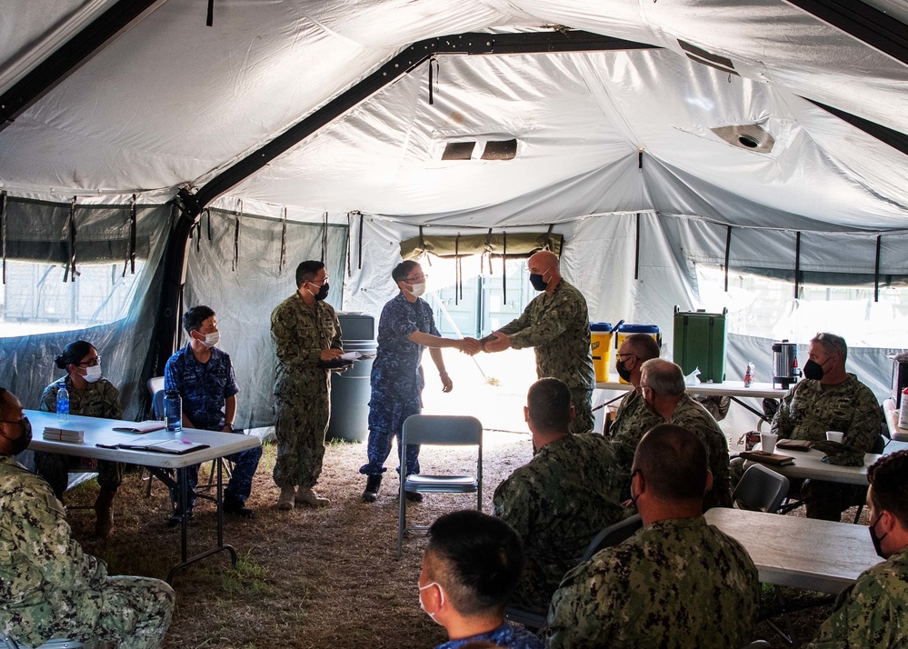 CMDCM Marshall Meets with U.S., Japanese Senior Enlisted Leaders During RIMPAC 2022