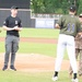 43 AMOG Senior Enlisted Leader Throws Ceremonial First Pitch at Minor League Baseball Game