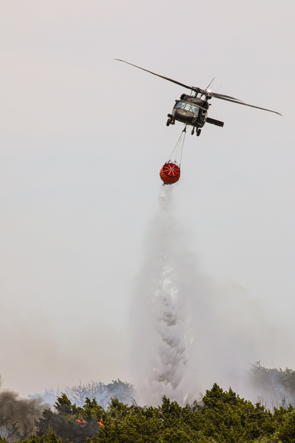 Oklahoma National Guard helps fight 702 Fire