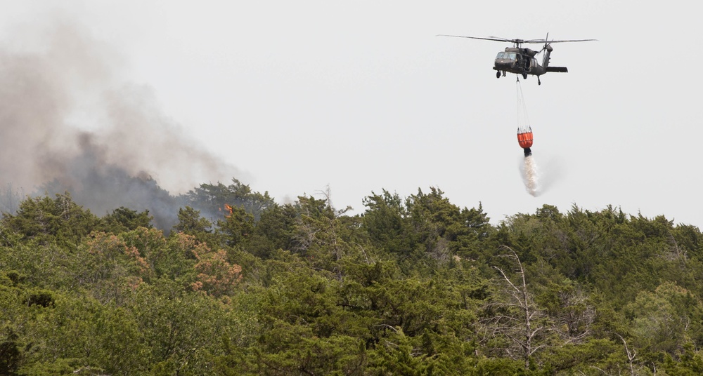 Oklahoma National Guard helps fight 702 Fire