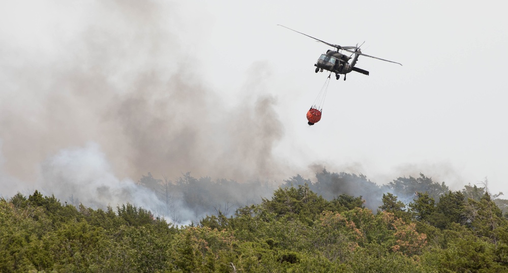 Oklahoma National Guard helps fight 702 Fire