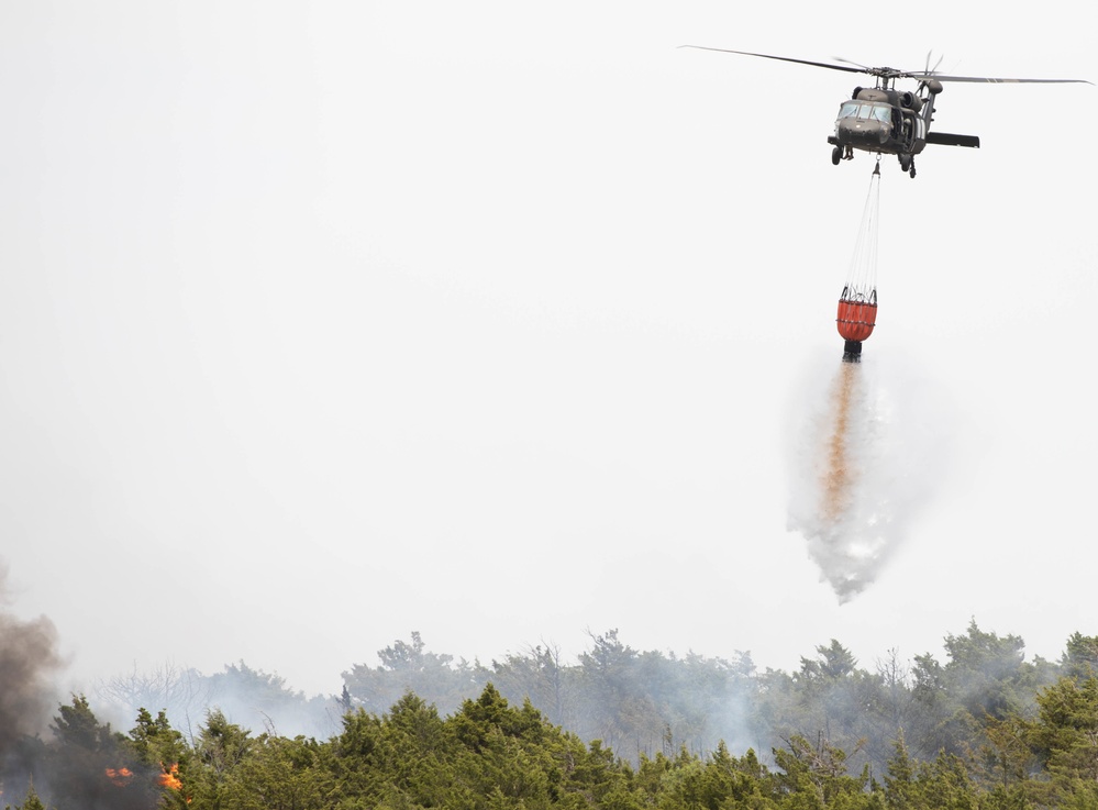 Oklahoma National Guard helps fight 702 Fire