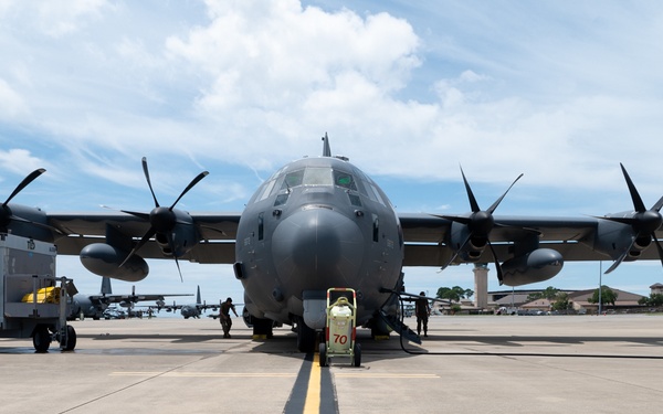 AC-130J Gunships Takeoff for RIMPAC 2022