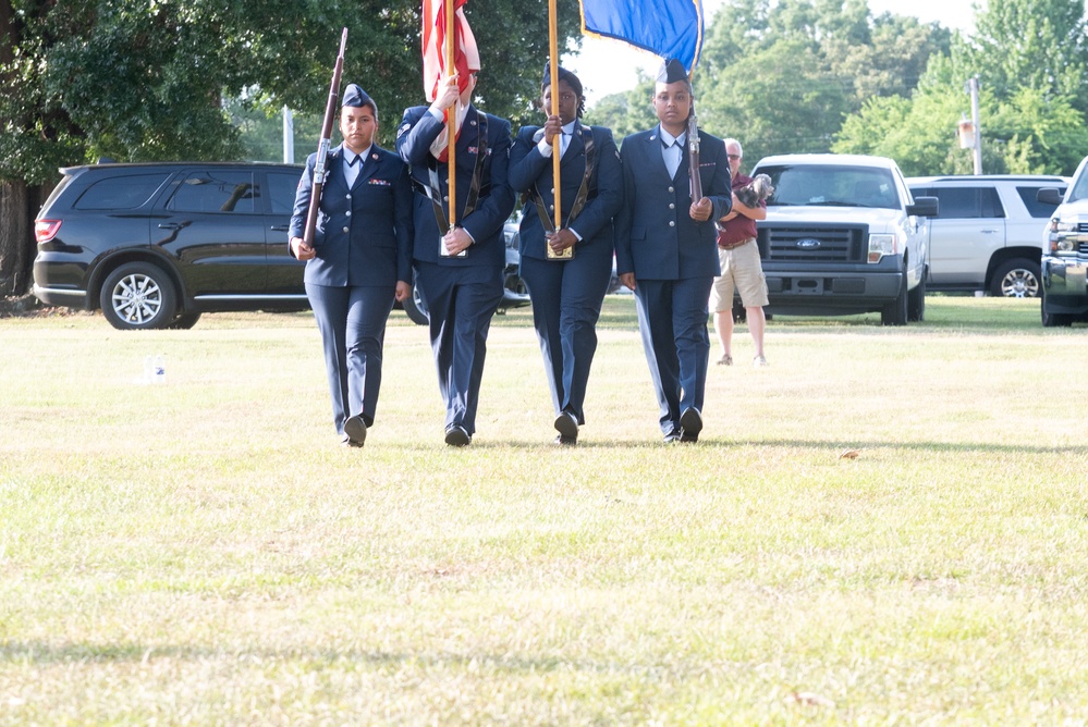 Pope Airmen Participate in Erwin Field of Glory Flag Day Ceremony