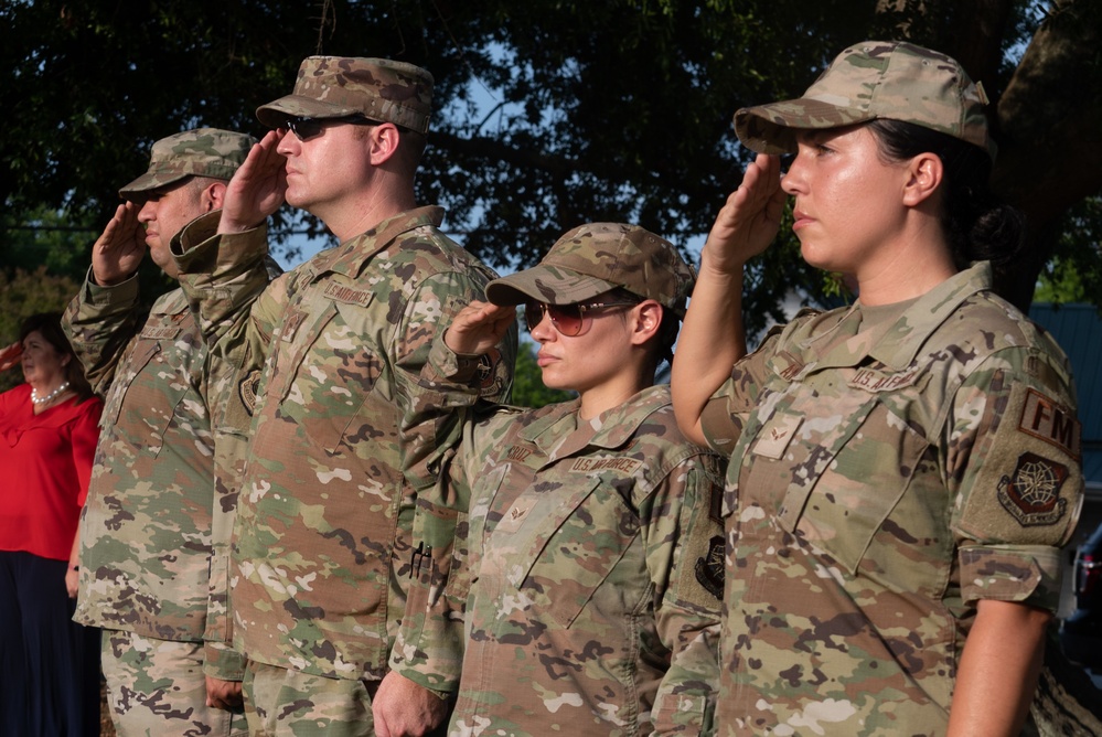 Pope Airmen Participate in Erwin Field of Glory Flag Day Ceremony