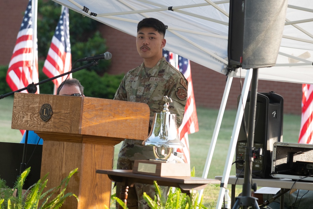 Pope Airmen Participate in Erwin Field of Glory Flag Day Ceremony