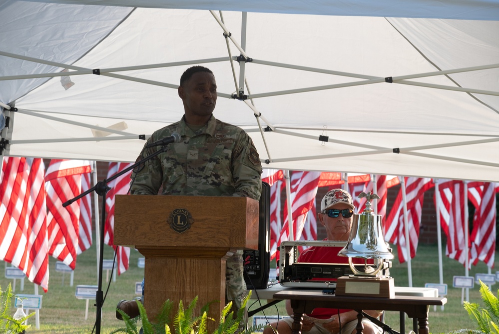 Pope Airmen Participate in Erwin Field of Glory Flag Day Ceremony