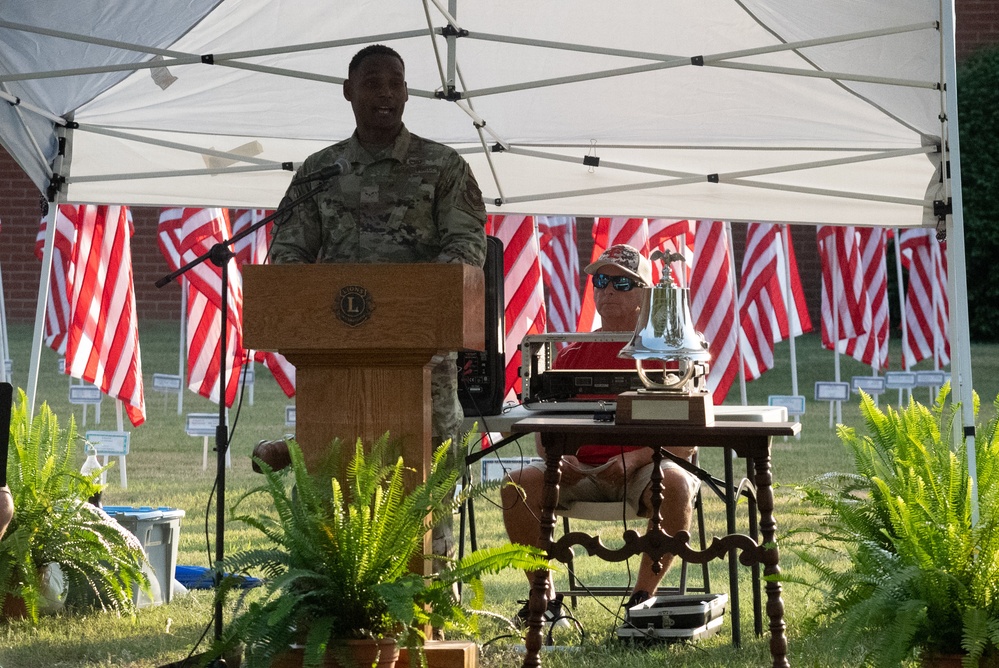 Pope Airmen Participate in Erwin Field of Glory Flag Day Ceremony