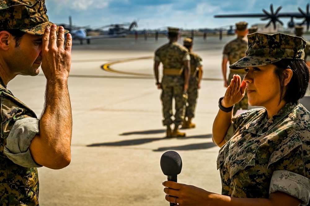 Marine Aircraft Group 49 holds Relief and Appointment Retirement Ceremony