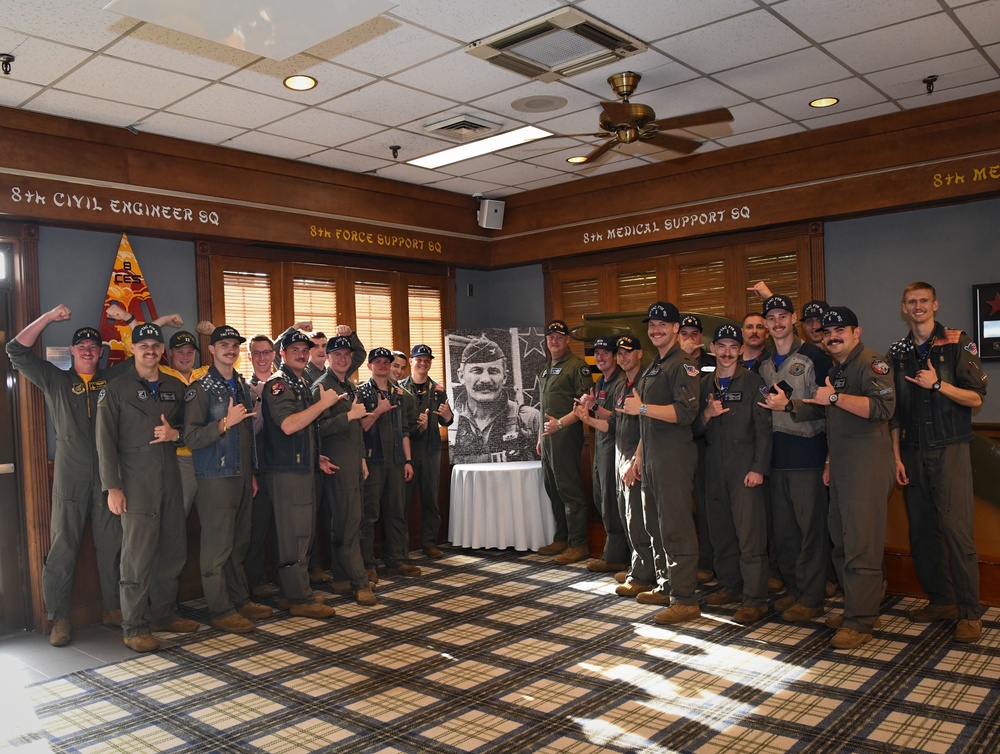 Kunsan Wolf Pack gathers, celebrates Brig. Gen. Robin Olds for his 100th birthday