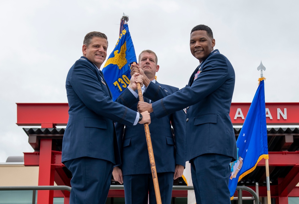 730th AMS change of command