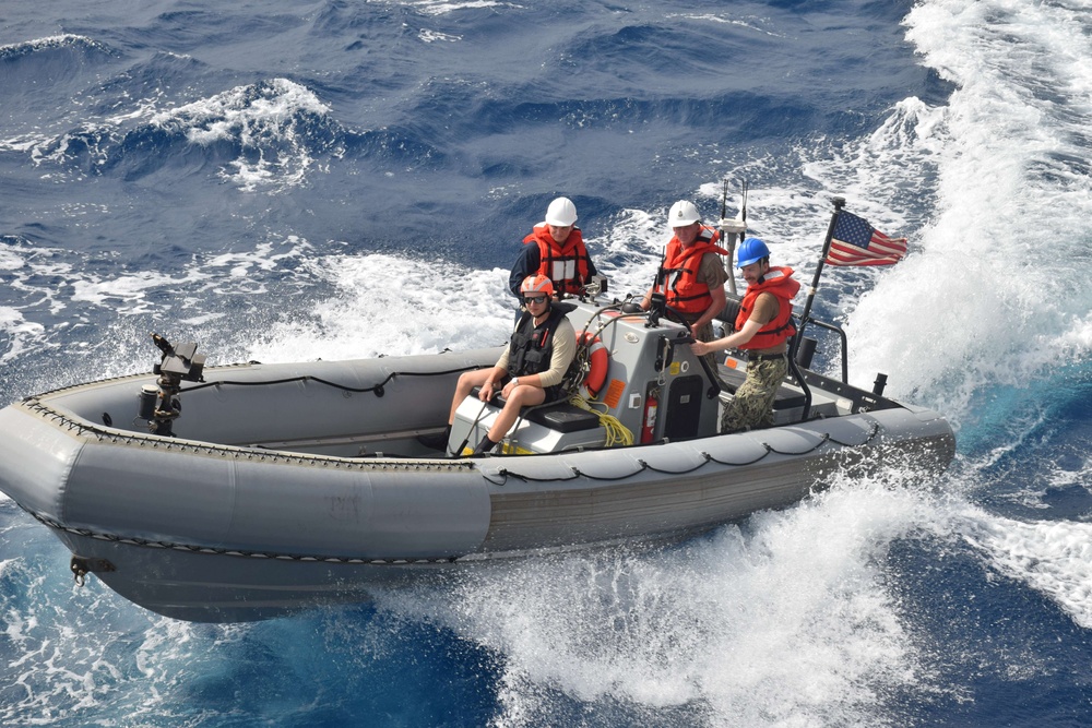 USS Gonzalez Small Boat Ops