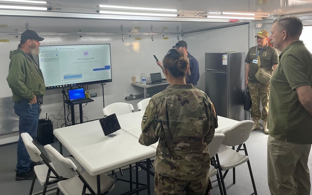 Ukraine defense official receives briefing on 405th AFSB tele-maintenance program