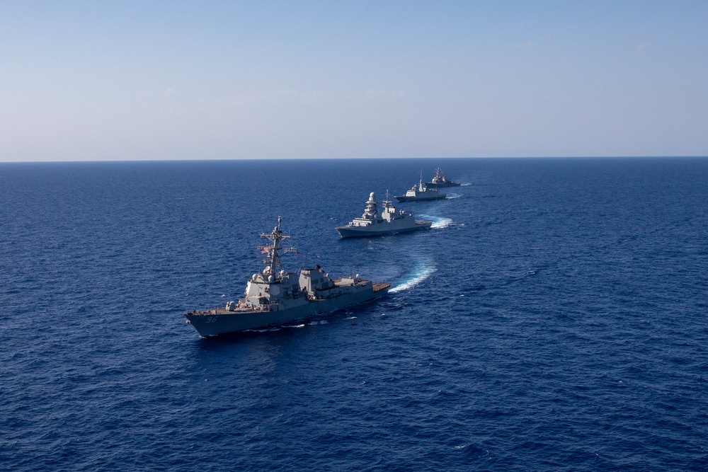 The USS Bainbridge is on a scheduled deployment in the U.S. Naval Forces Europe area of operations, employed by U.S. Sixth Fleet to defend U.S., Allied and Partner interests.