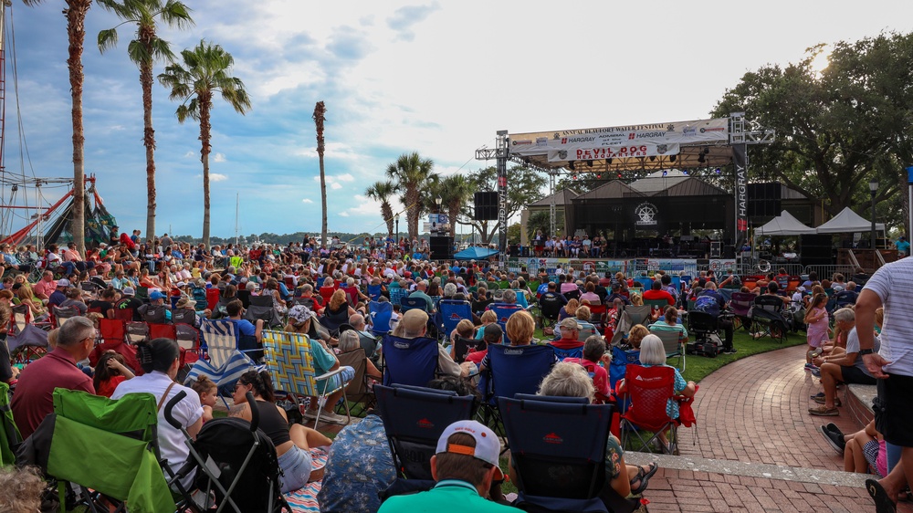 Parris Island Marine Band Performs at the Beaufort Water Festival