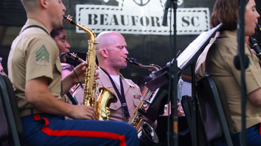 Parris Island Marine Band Performs at the Beaufort Water Festival