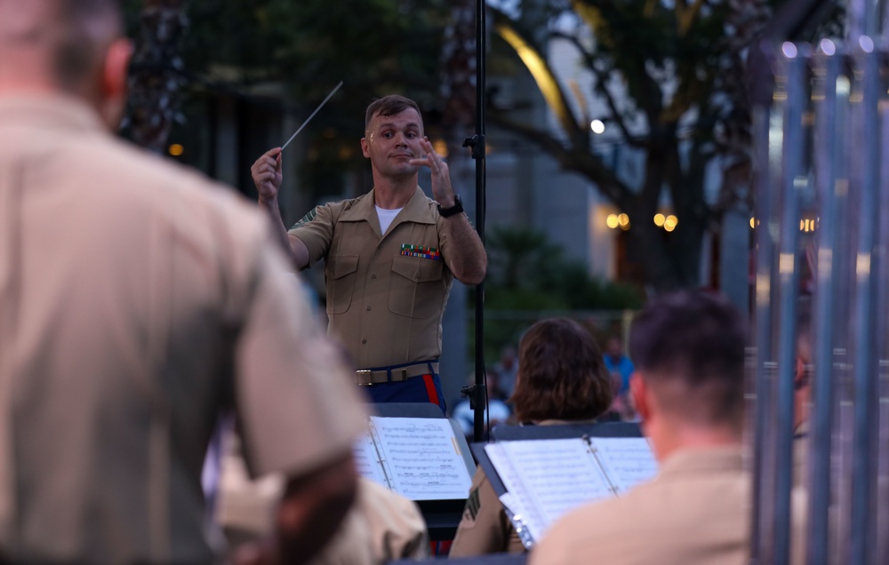 Parris Island Marine Band Performs at the Beaufort Water Festival