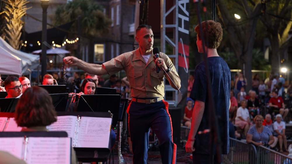 Parris Island Marine Band Performs at the Beaufort Water Festival