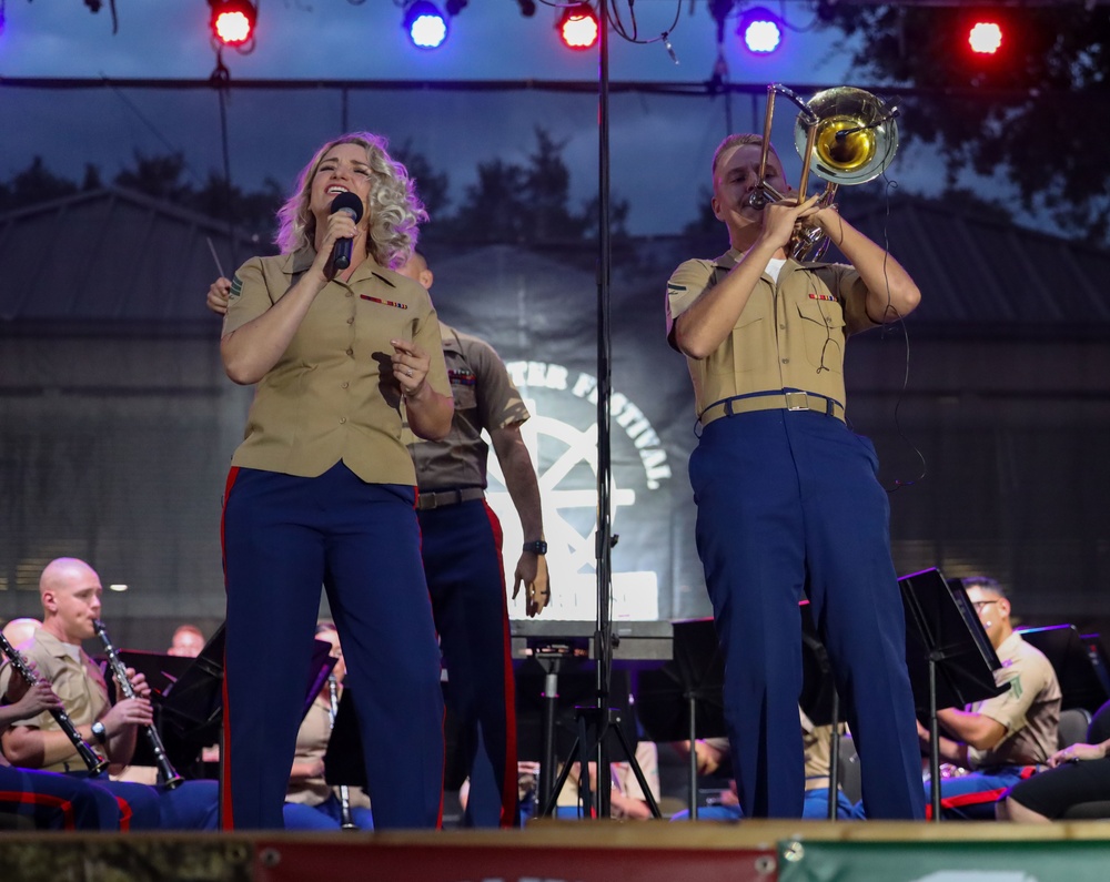 Parris Island Marine Band Performs at the Beaufort Water Festival