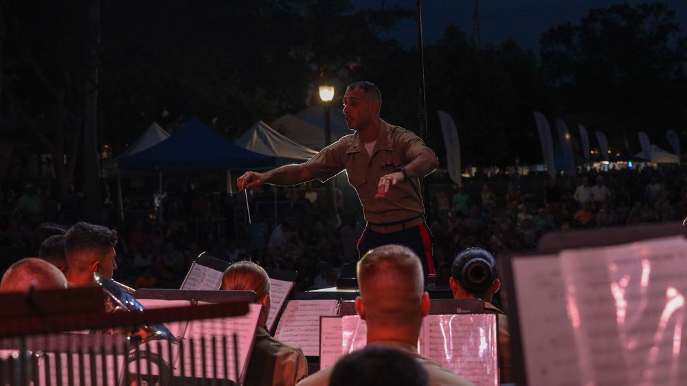 Parris Island Marine Band Performs at the Beaufort Water Festival