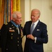 Ret. Army Major John Duffy receives the Medal of Honor