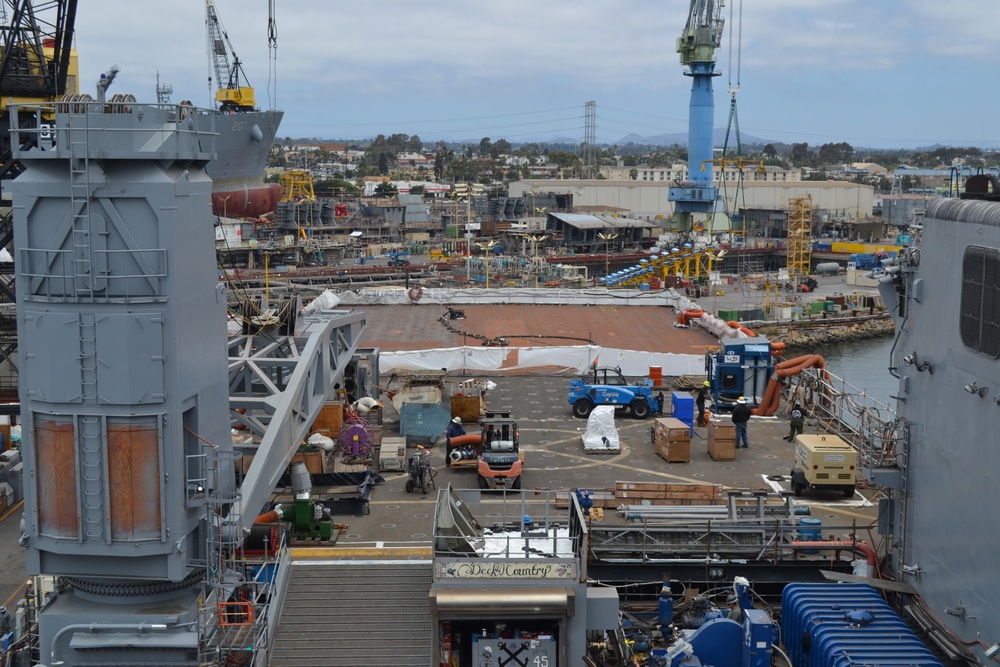 USS CONSTOCK FLIGHT DECK