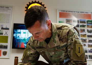 1ID deputy commanding officer visits Biedrusko Training Area
