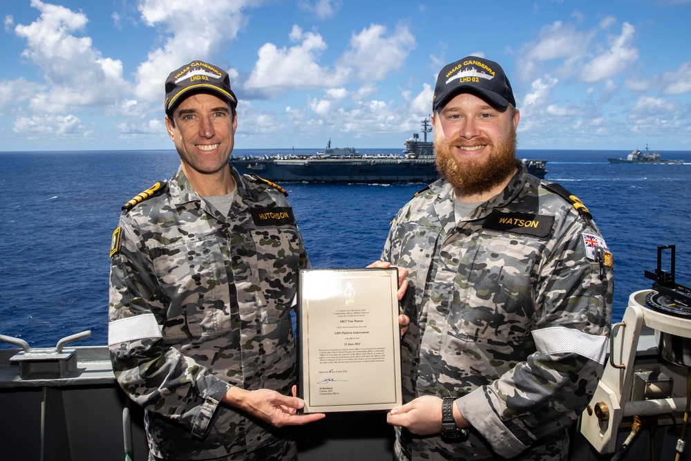 HMAS Canberra during RIMPAC 2022