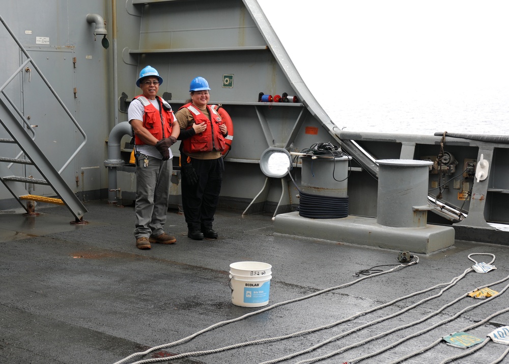 USNS Medgar Evers (T-AKE 13) Underway