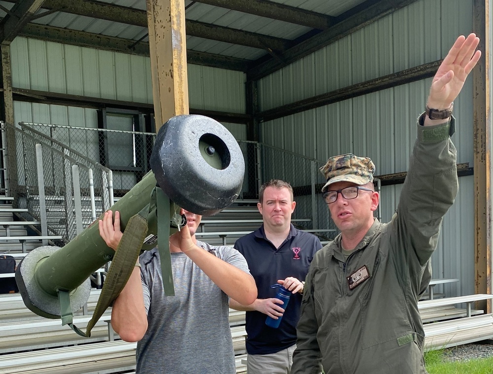 Army, Marine Corps EOD technicians brief Congressional staffers on unexploded ordnance