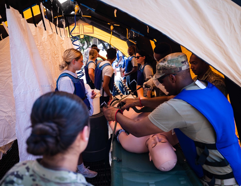 Chemical hazard exercise tests Barksdale’s medics