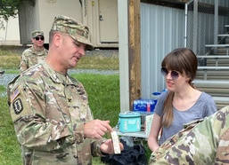 Army, Marine Corps EOD technicians brief Congressional staffers on unexploded ordnance
