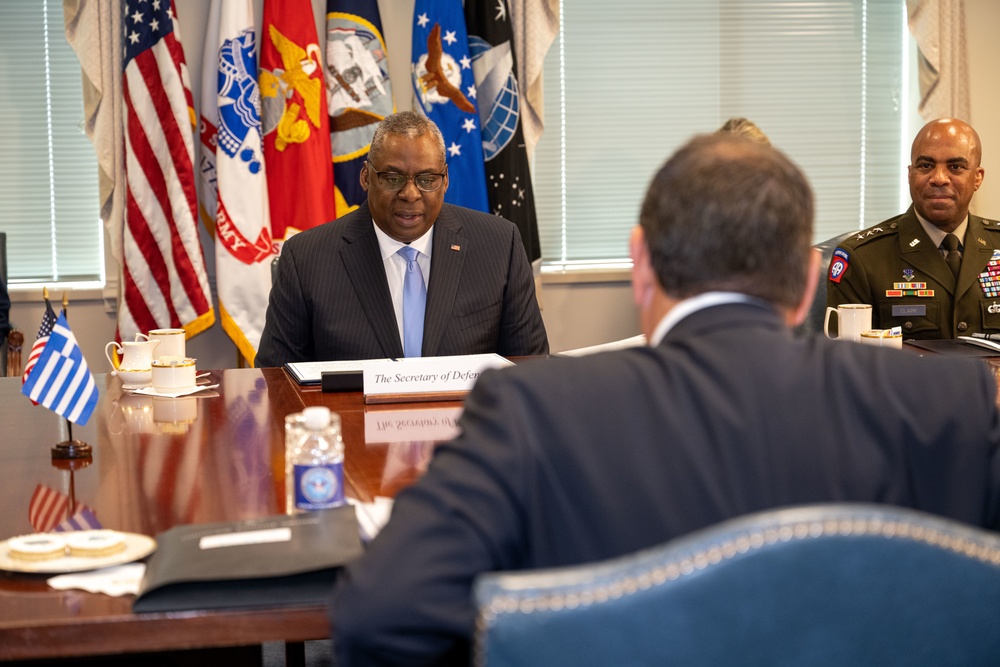 SECDEF Austin Greece Bilateral Engagement