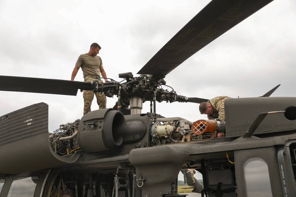 PA Army National Guard, 28th Combat Aviation Brigade prepares for a flight training exercise