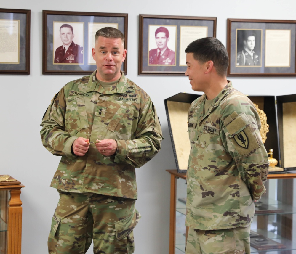 Maj. Gen. David Francis Coin Presentation