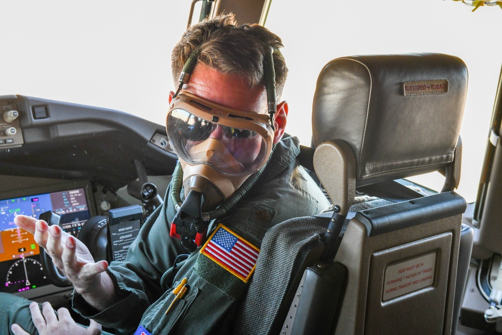 56 ARS aircrew educate spouses during orientation flight