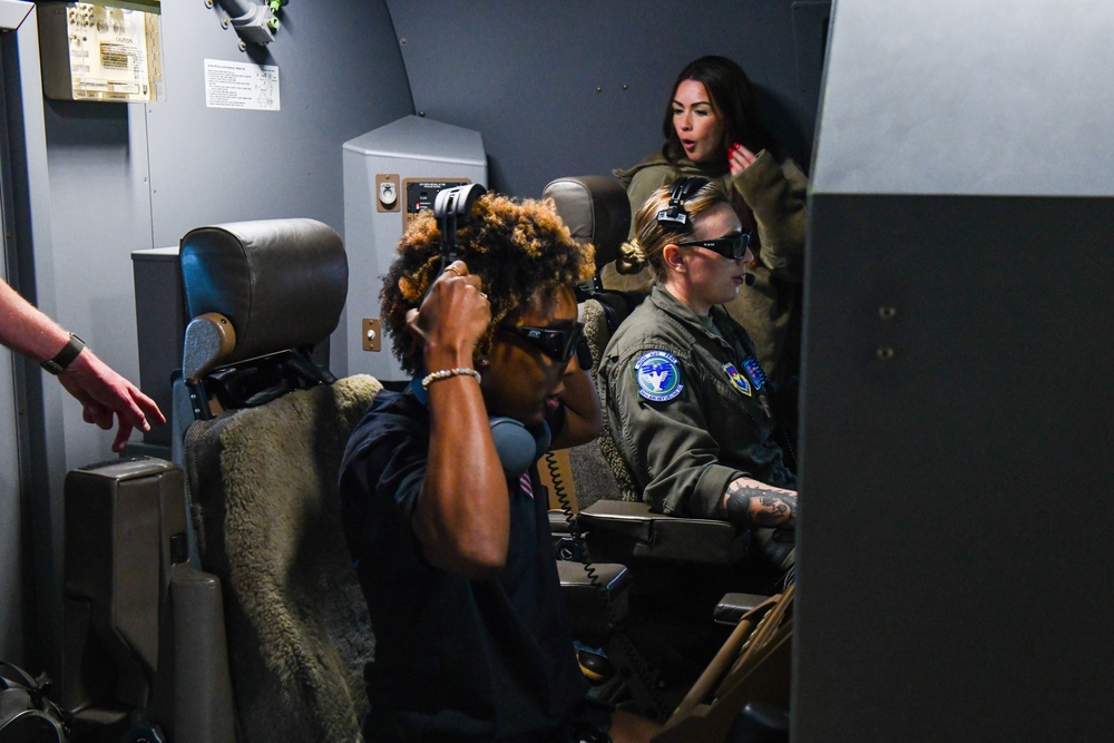 56 ARS aircrew educate spouses during orientation flight