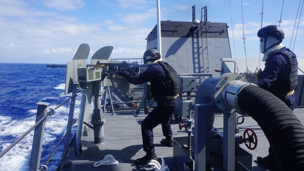 BRP Antonio Luna conducts live-fire exercise during RIMPAC 2022