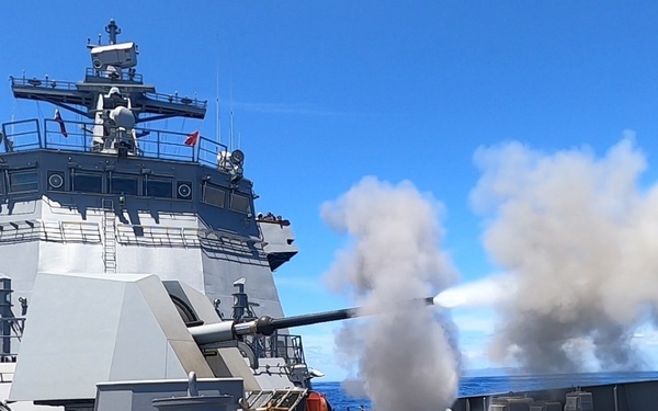 BRP Antonio Luna conducts live-fire exercise during RIMPAC 2022