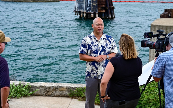 NSWC Corona Technicians install ITU BLOS tracker systems for RIMPAC 2022