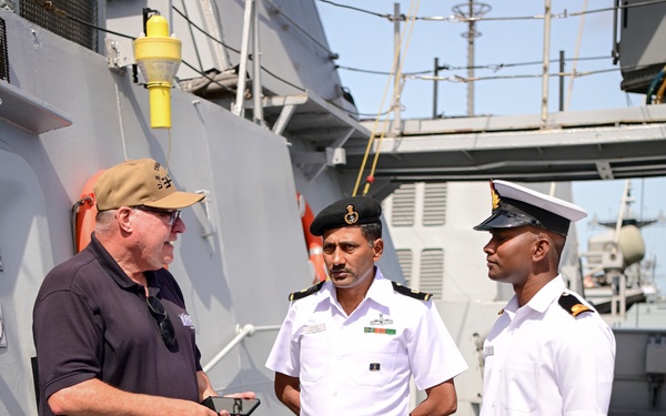 NSWC Corona Technicians install ITU BLOS tracker systems for RIMPAC 2022