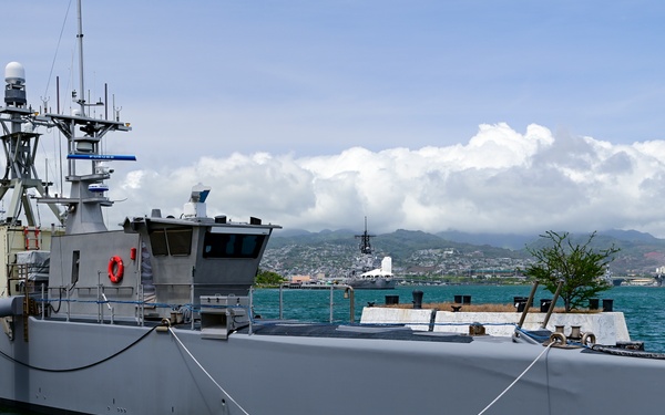 NSWC Corona Technicians install ITU BLOS tracker systems for RIMPAC 2022