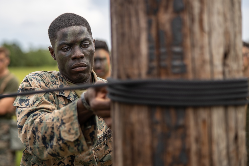 8th Engineer Support Battalion constructs rope bridges alongside Seabees during Summer Pioneer 22 (Day 4)