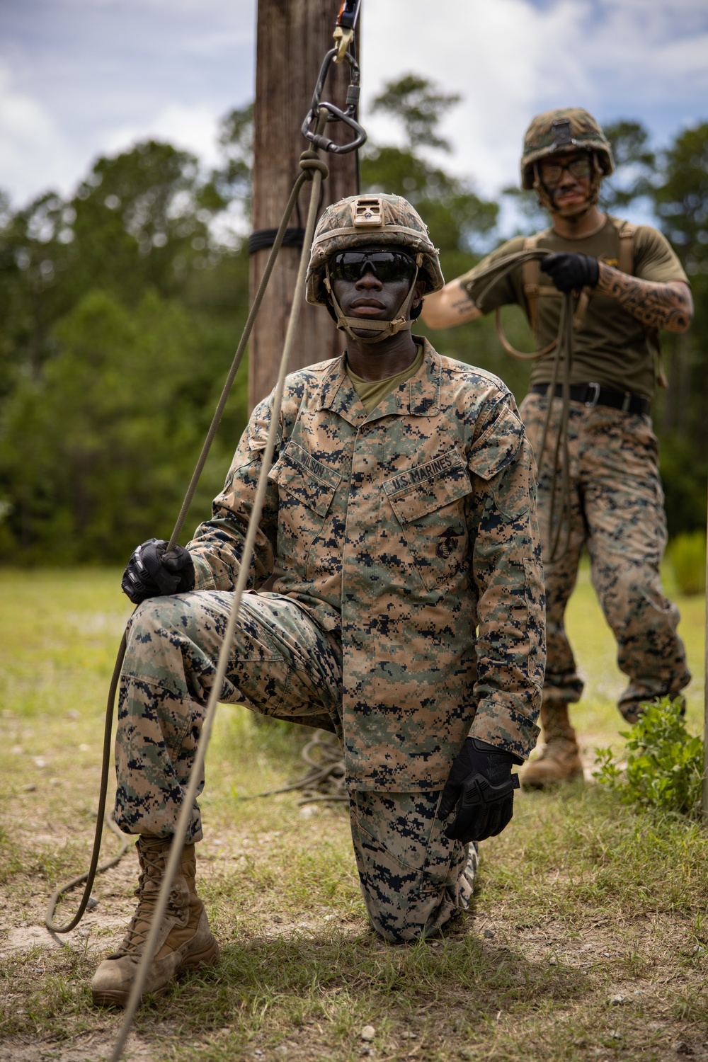 8th Engineer Support Battalion constructs rope bridges alongside Seabees during Summer Pioneer 22 (Day 4)