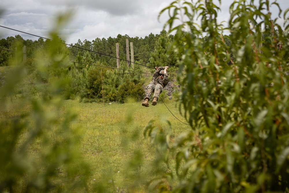 8th Engineer Support Battalion constructs rope bridges alongside Seabees during Summer Pioneer 22 (Day 4)