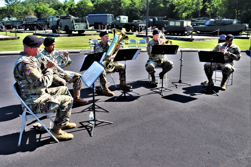 204th Army Band plays during Fort McCoy Garrison Change of Command ceremony