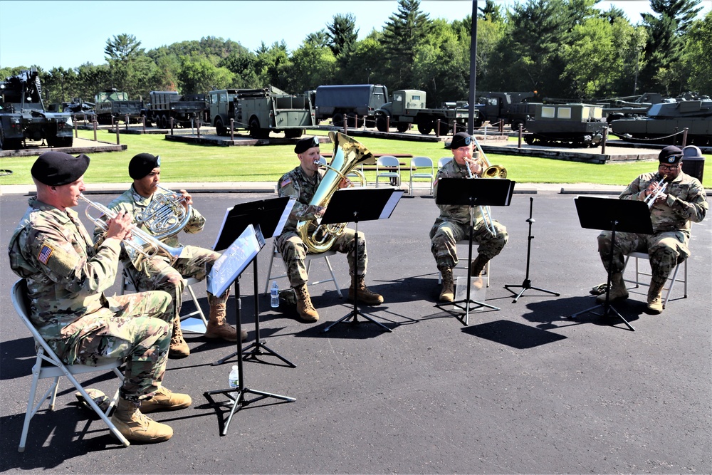 204th Army Band plays during Fort McCoy Garrison Change of Command ceremony